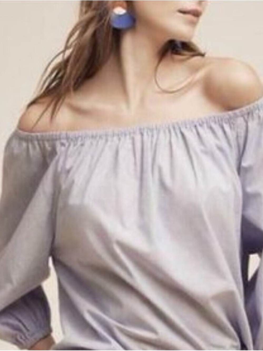 Anthropologie Maeve Off-Shoulder Top Size L